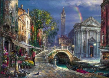 ヴェニスモダン Painting - 愛の日ヴェネツィア